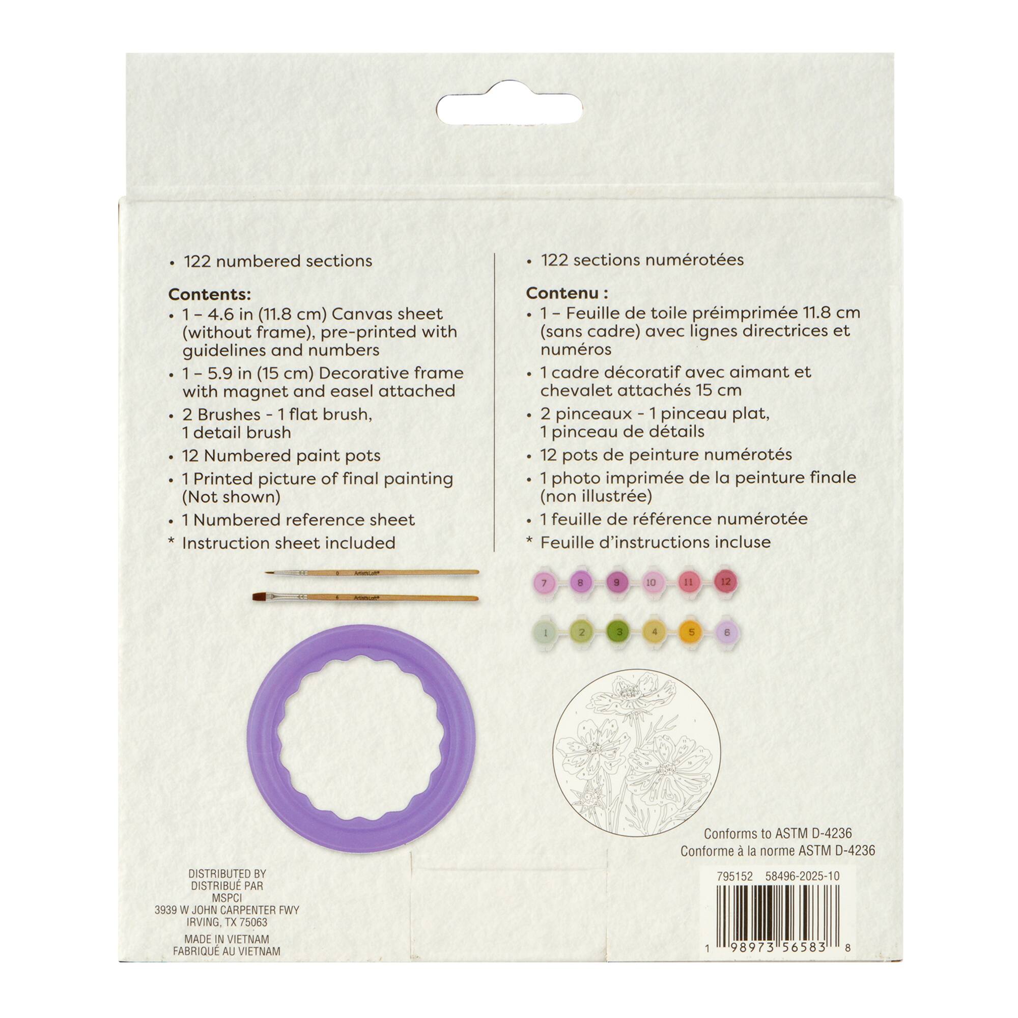 Cosmos Flowers Paint-by-Number Framed Mini Kit by Artist's Loft®